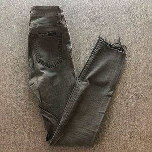 Joe’s Jeans Flawless Charlie grey skinny raw hem